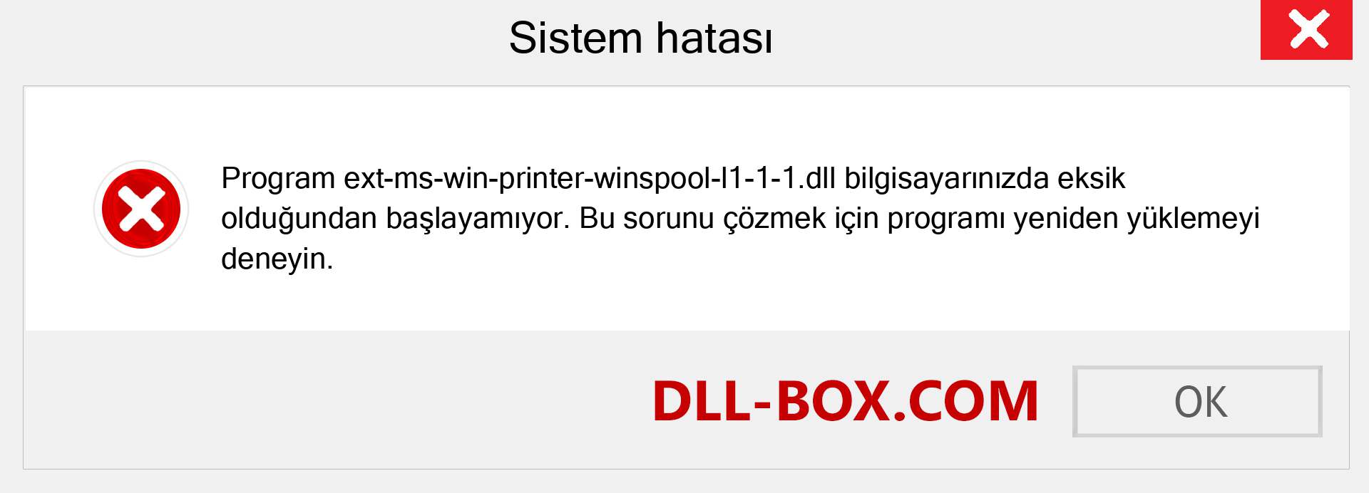 ext-ms-win-printer-winspool-l1-1-1.dll dosyası eksik mi? Windows 7, 8, 10 için İndirin - Windows'ta ext-ms-win-printer-winspool-l1-1-1 dll Eksik Hatasını Düzeltin, fotoğraflar, resimler